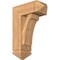 Ekena Millwork Legacy Arts and Crafts Smooth Bracket w/ Offset Brace, Western Red Cedar, 7 1/2"W x 18"D x 26"H BKT0806X18X26LEC03SWR - alternate 1